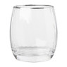 Sapglas met zilveren rand - 45 cl 