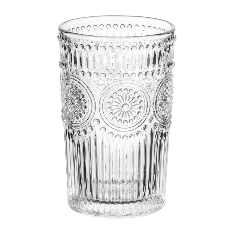 Longdrinkglas romantic - transparant - 400 ml