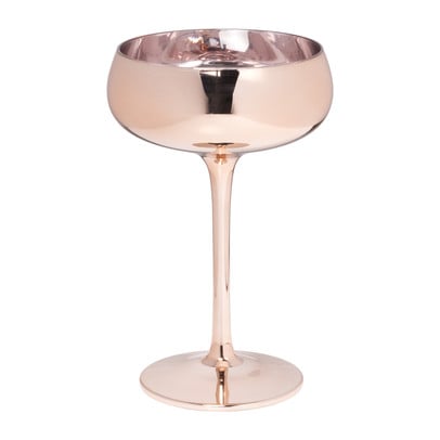 Champagnecoupe - koper - 220 ml 