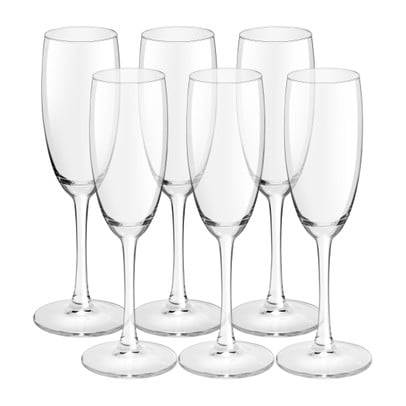 Champagne glazen - 180 ml - set van 6
