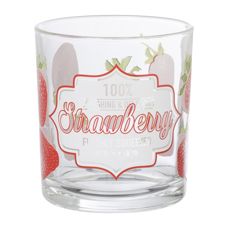 Sapglas aardbei - 220 ml
