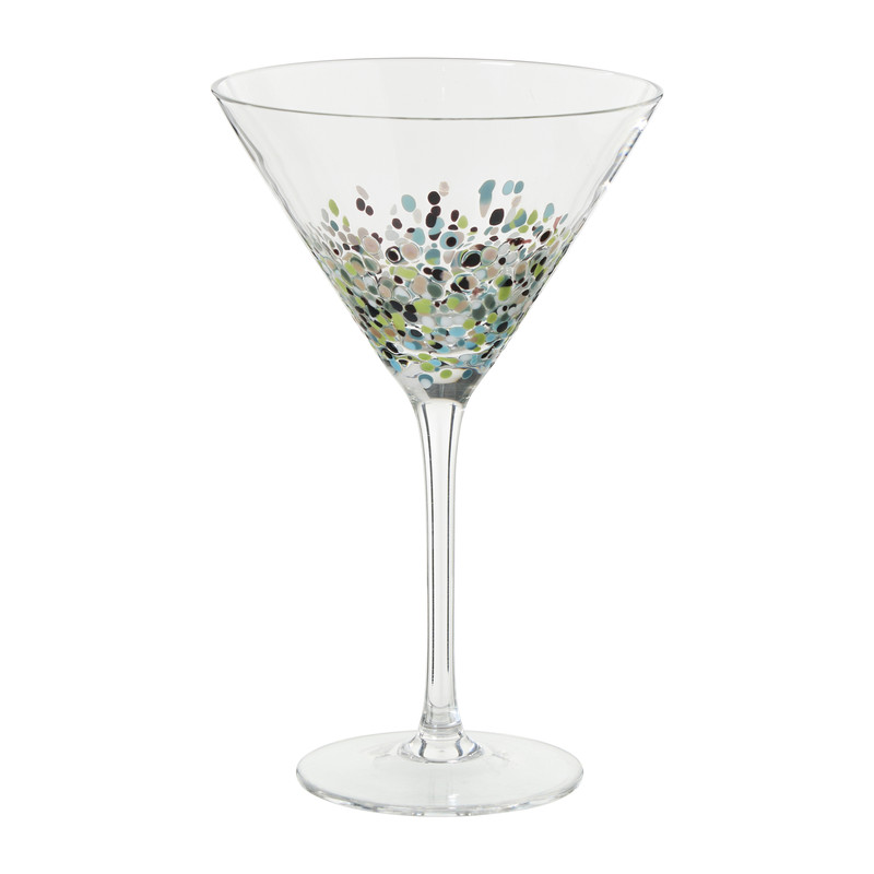 Martini glas stippen - transparant - 200 ml