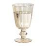 Waterglas op stam geschulpt - goudkleurig - 250 ml