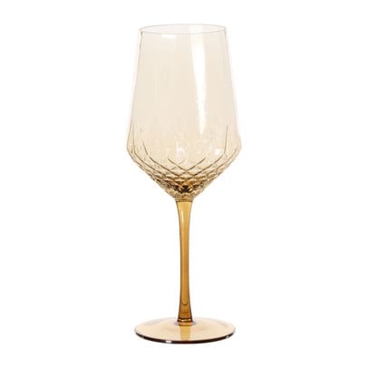Wijnglas relief - bruin - 480 ml