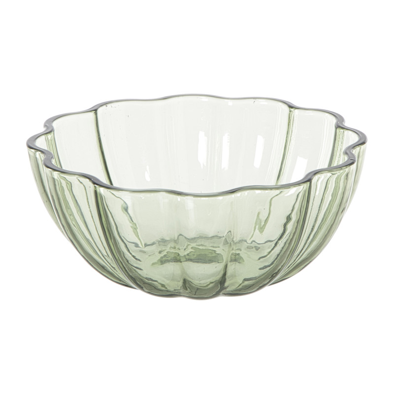 Schaaltje clover groot - groen - ø16x7 cm