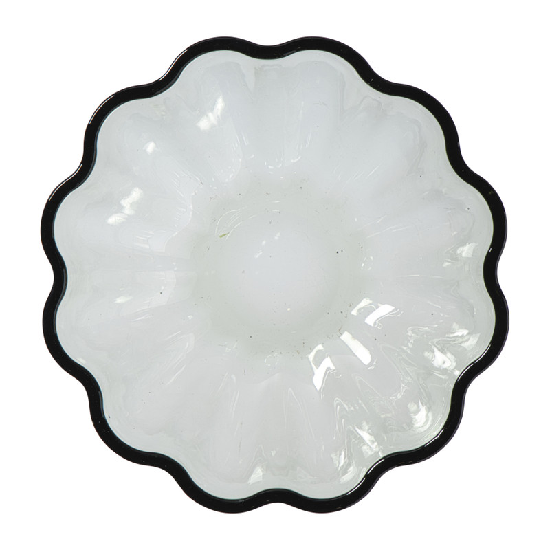 Schaaltje clover groot - groen - ø16x7 cm