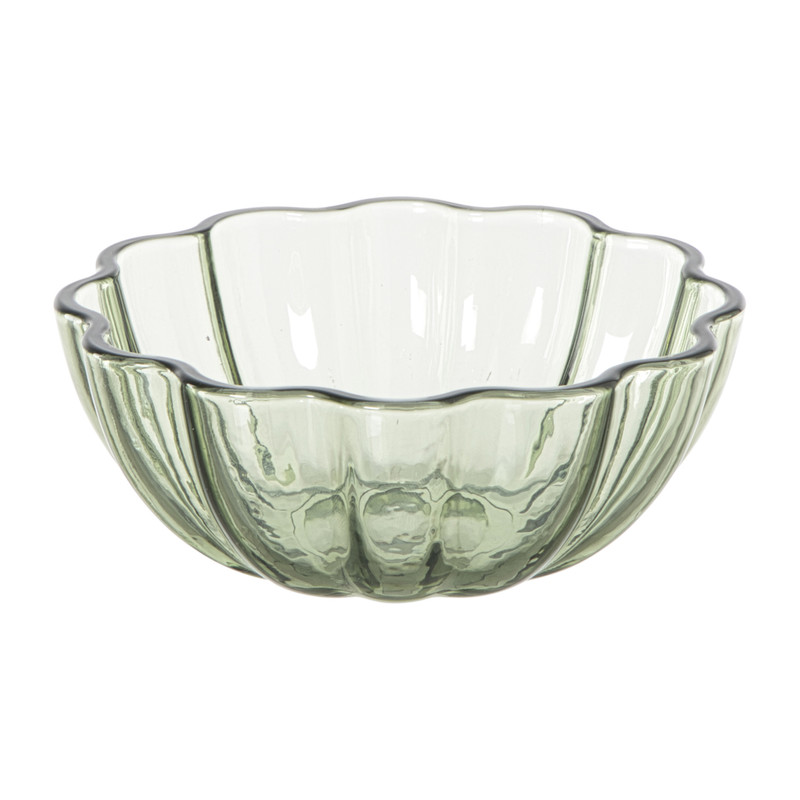 Schaaltje clover klein - groen - ø13x5.5 cm