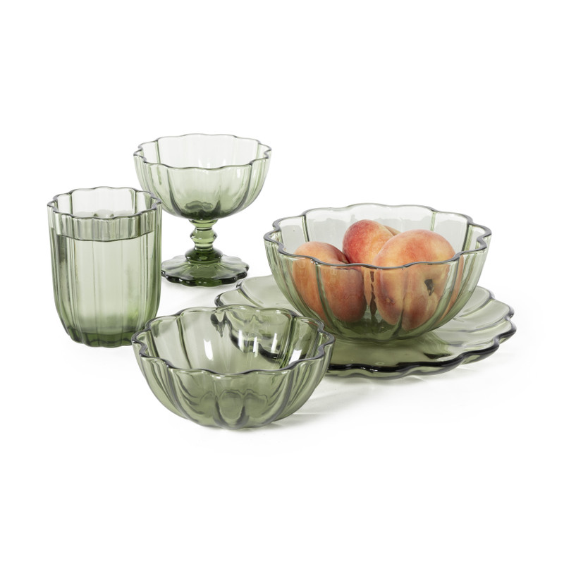 Waterglas clover - groen - 290 ml