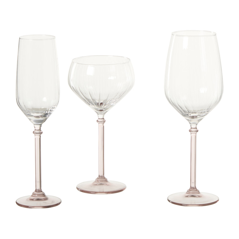 Champagneglas royal - lichtroze - 220 ml