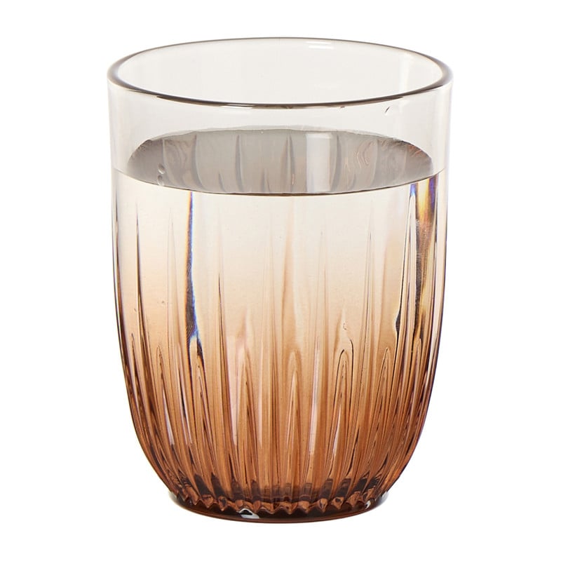 Waterglas halo - bruin - 350 ml