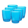 Sapglas colourful - 32 cl - blauw - set van 6