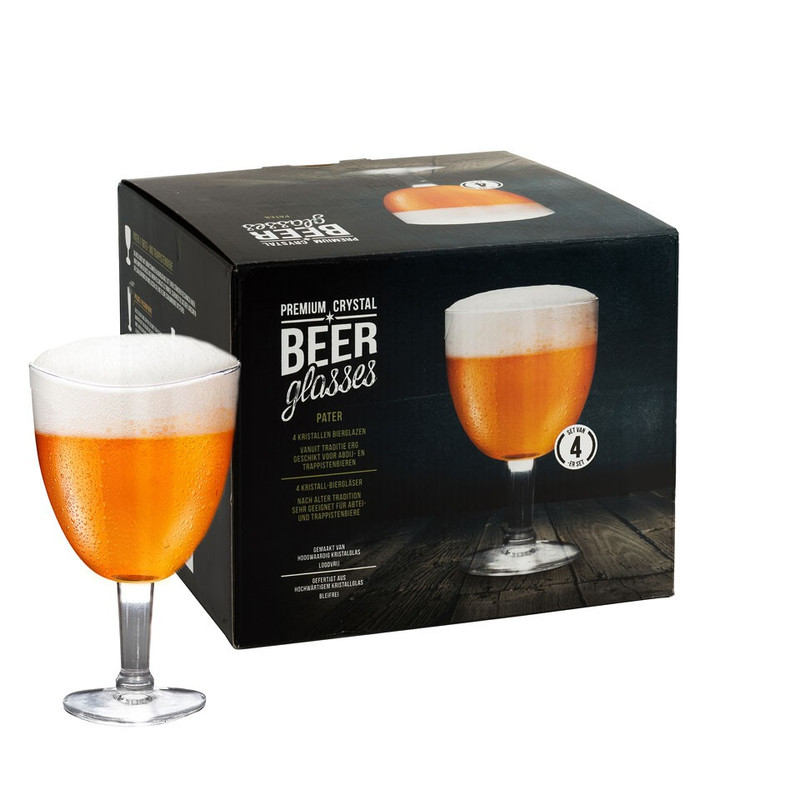 Bierglas pater - 33 cl - set van 4