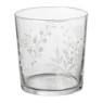 Waterglas bloemen - wit - 360 ml 