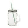Mason Jar Summer party glas met rietje - 45 cl