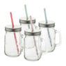 Mason Jar Summer party glas met rietje - 45 cl