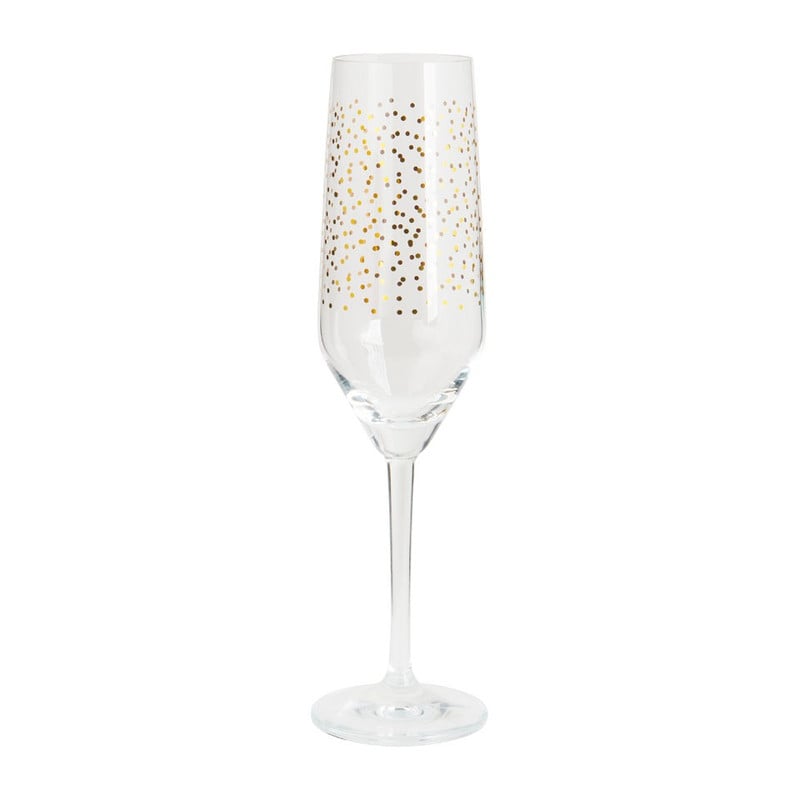 Champagne flute - stip goud - 25 cl