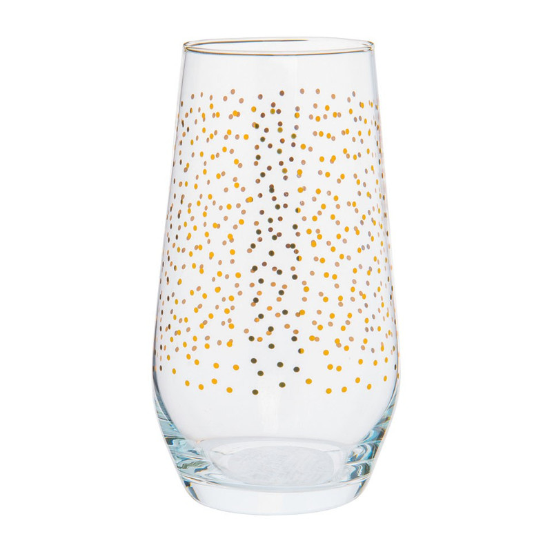 Waterglas stip - goud - 40 cl