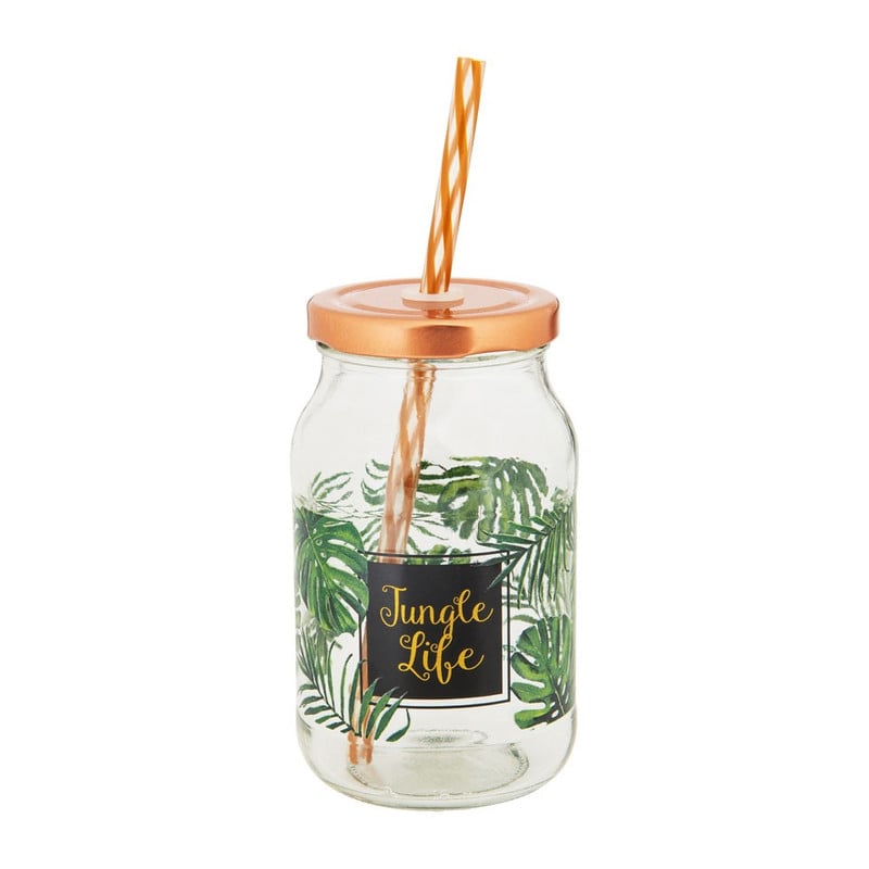 Mason jar Jungle Life - 45 cl 