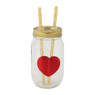 Mason jar duo - 50 cl - hart 