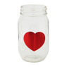 Mason jar duo - 50 cl - hart 
