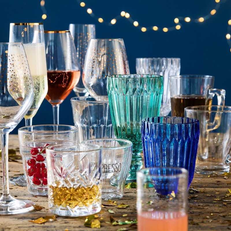 Wijnglas Yasmine - 20 cl - blauw