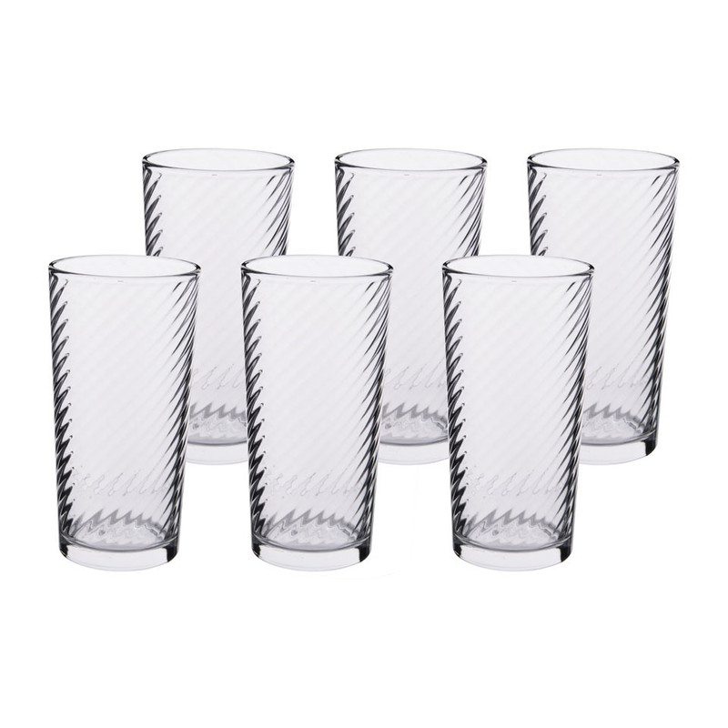 Drinkglazen Twisted - 23 cl - set van 6