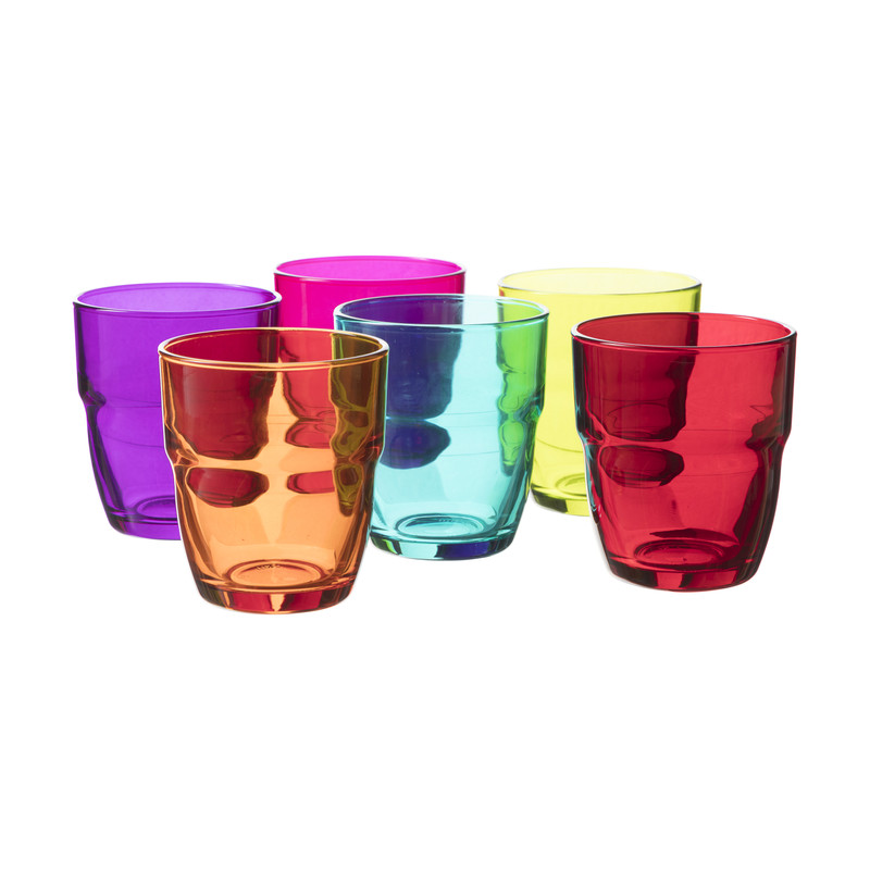 Gekleurde sapglazen - set van 6
