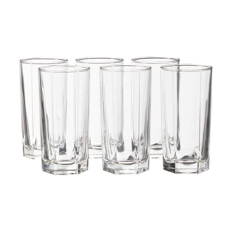 Longdrinkglazen tumblers  - 28 cl - set van 6