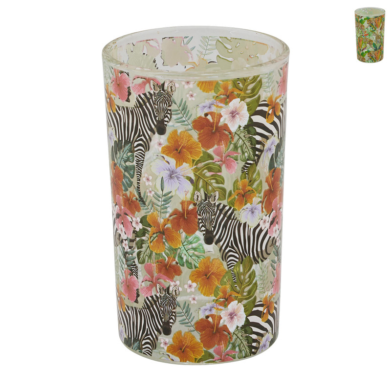 Drinkglas jungle - zebra/cheetah - 20 cl