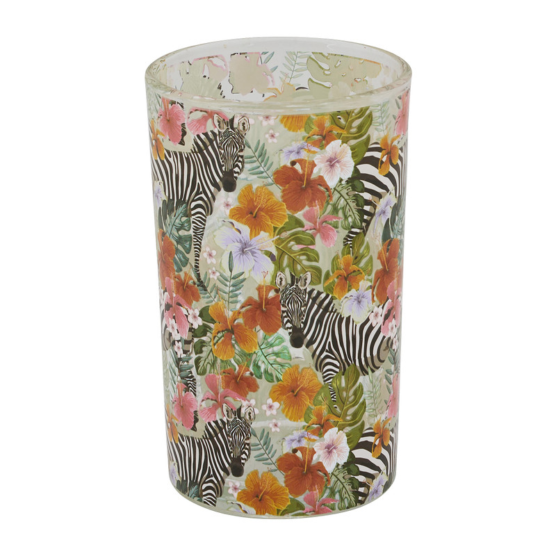 Drinkglas jungle - zebra/cheetah - 20 cl