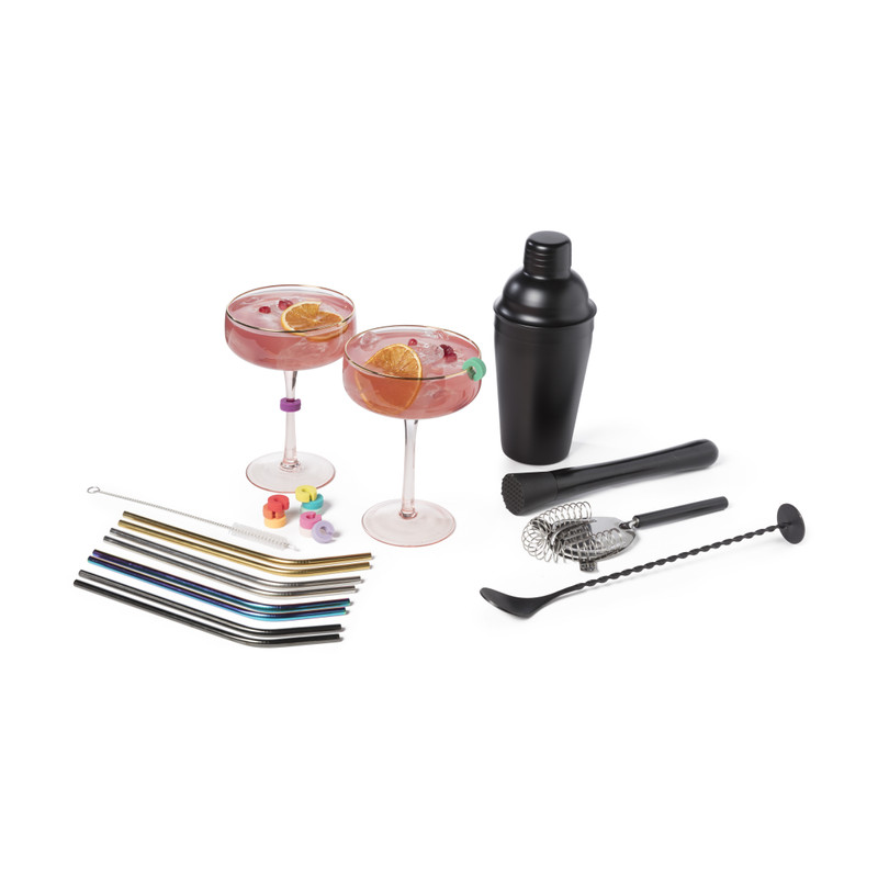 Rietjes RVS - regenboog - set van 4