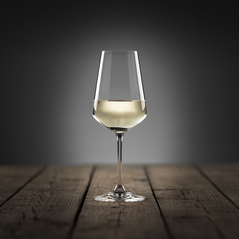 Wijnglas kristal - set van 4 - 350 ml