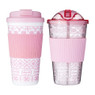 Giftset hot&cold drinks - roze - set van 2