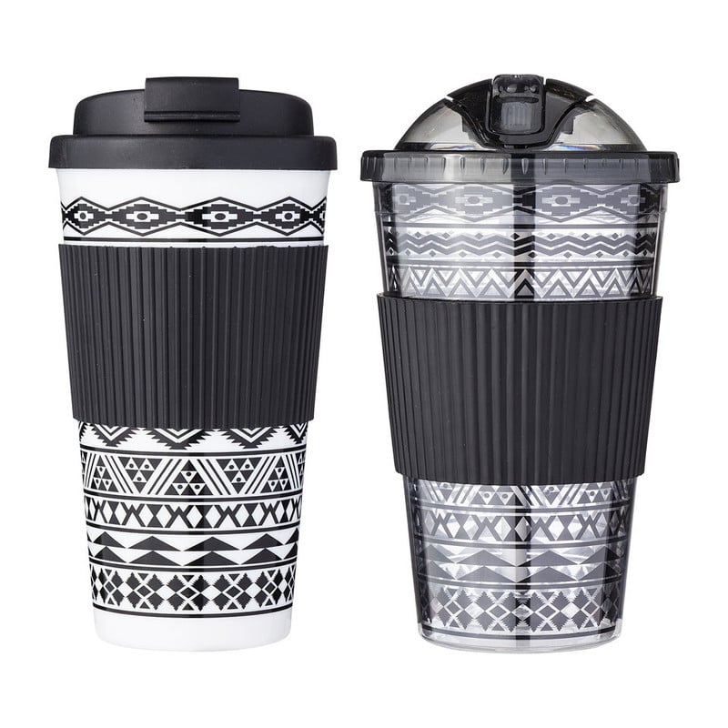 Giftset hot&cold drinks - zwart - set van 2