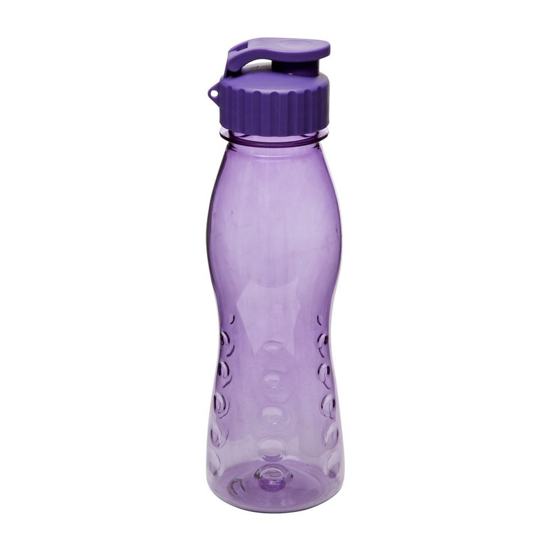 Drinkfles flip top - 700 ml - paars