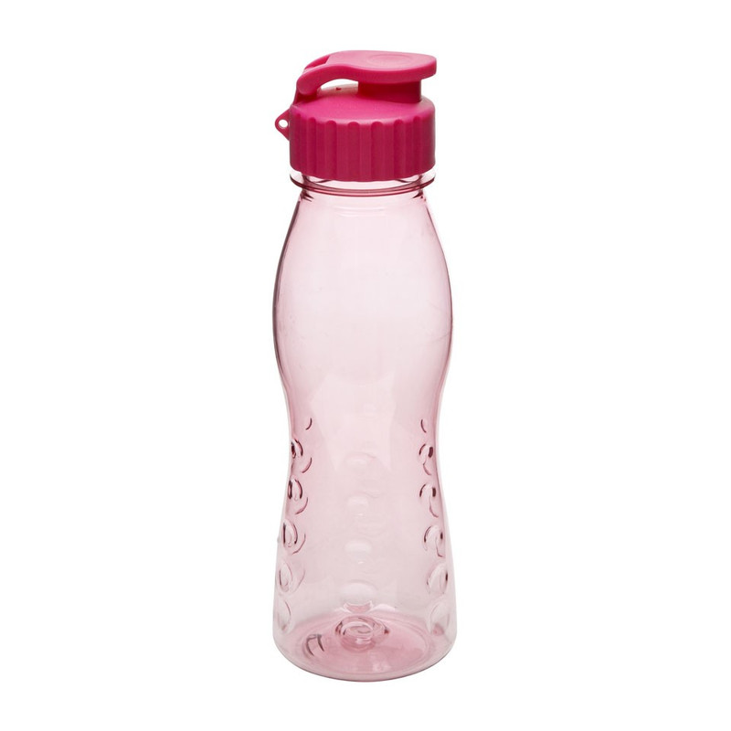 Drinkfles flip top - 700 ml - roze
