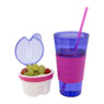 Snackeez snackbeker - 450 ml - paars/roze