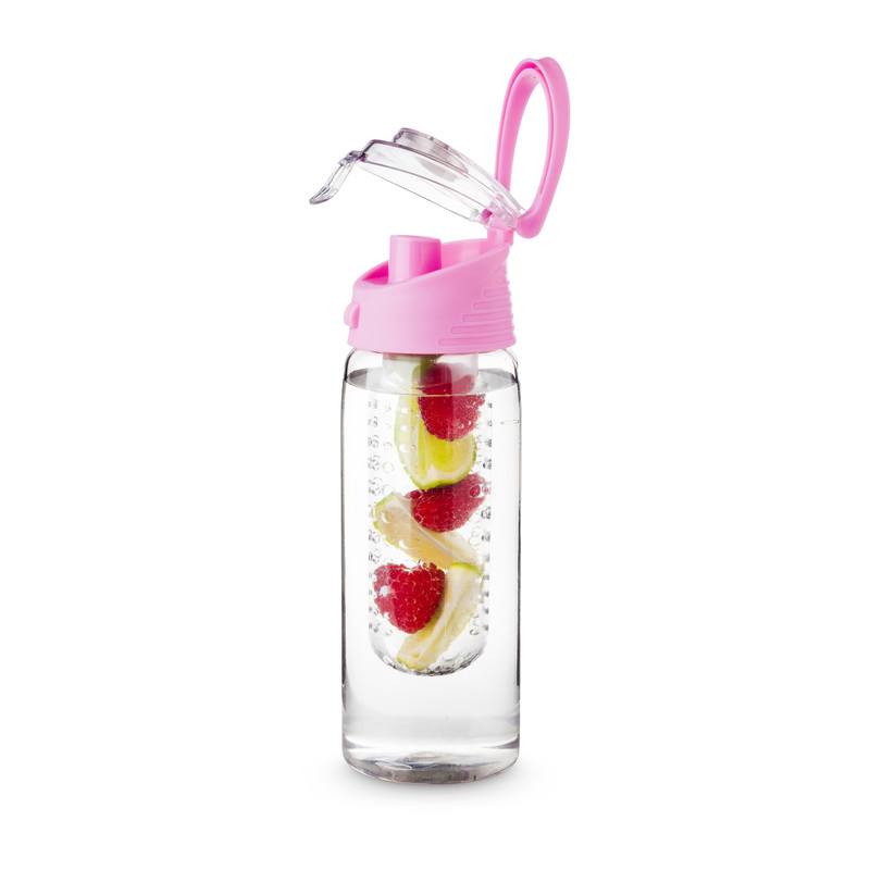 Drinkfles met infuser - 700 ml - roze