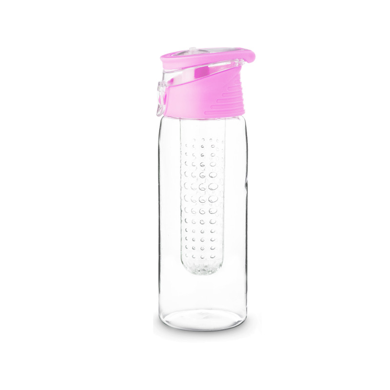 Drinkfles met infuser - 700 ml - roze