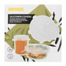 Siliconen food covers - transparant - set van 2