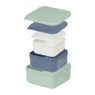 Opbergbakjes set van 3 - groen/blauw/grijs
