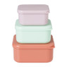 Opbergbakjes set van 3 - roze/lila/groen
