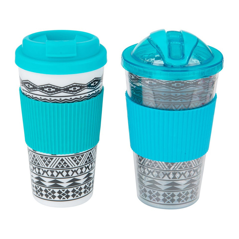 Giftset hot&cold drinks - blauw - set van 2