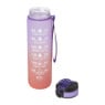 Motivatie waterfles - paars/roze - 1 liter