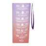 Motivatie waterfles - paars/roze - 1 liter