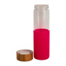Drinkfles - bamboe dop - roze