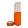 Drinkfles - bamboe dop - oranje