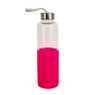Drinkfles - glas - roze 