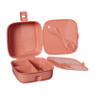 Lunchbox met spork - oranje