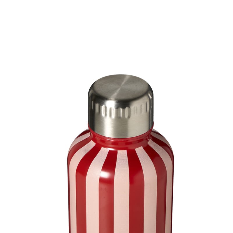 Drinkfles streep - rood - 500 ml